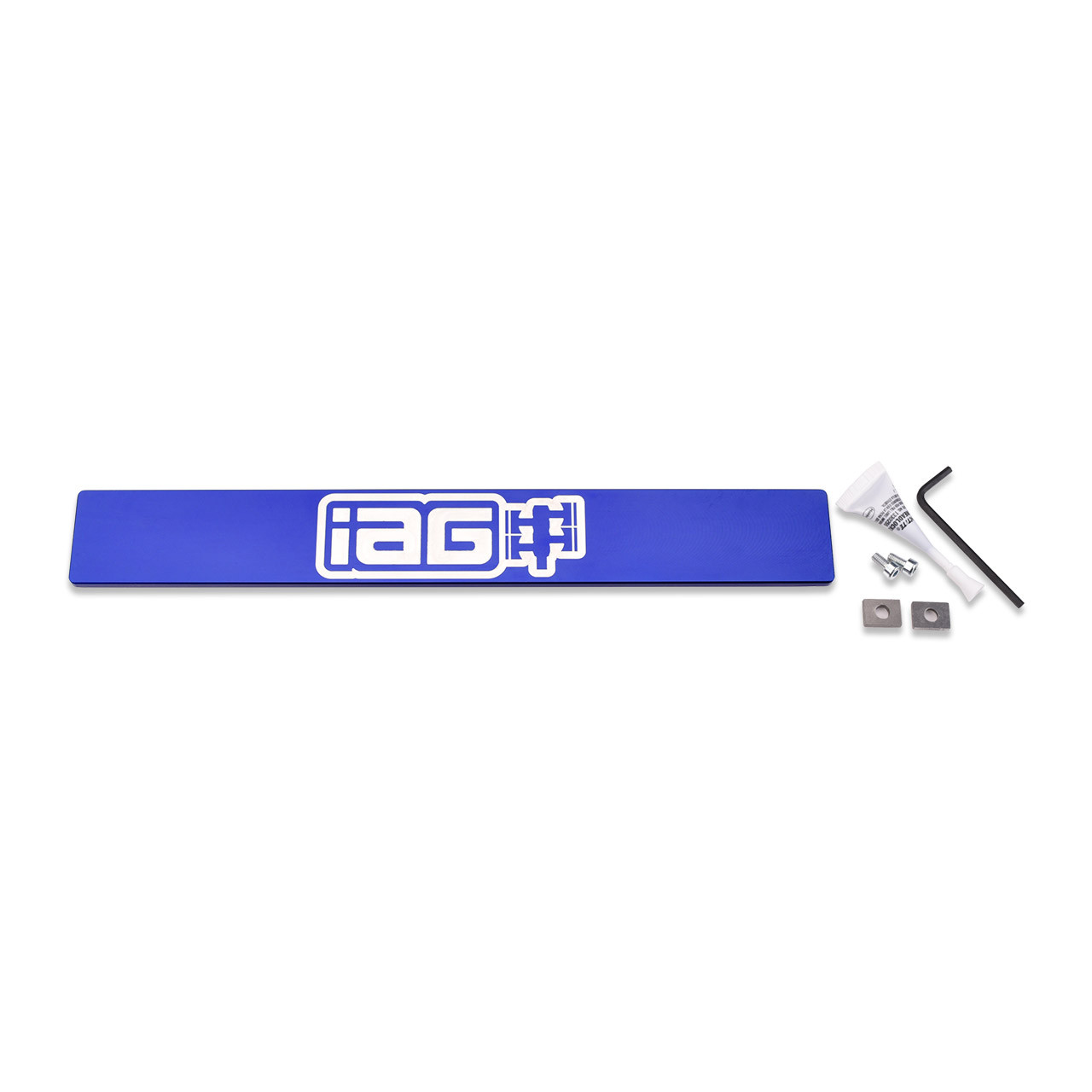 IAG Stealth Mount Tag Delete For 2008-14 Subaru WRX & STI (Blue Finish)