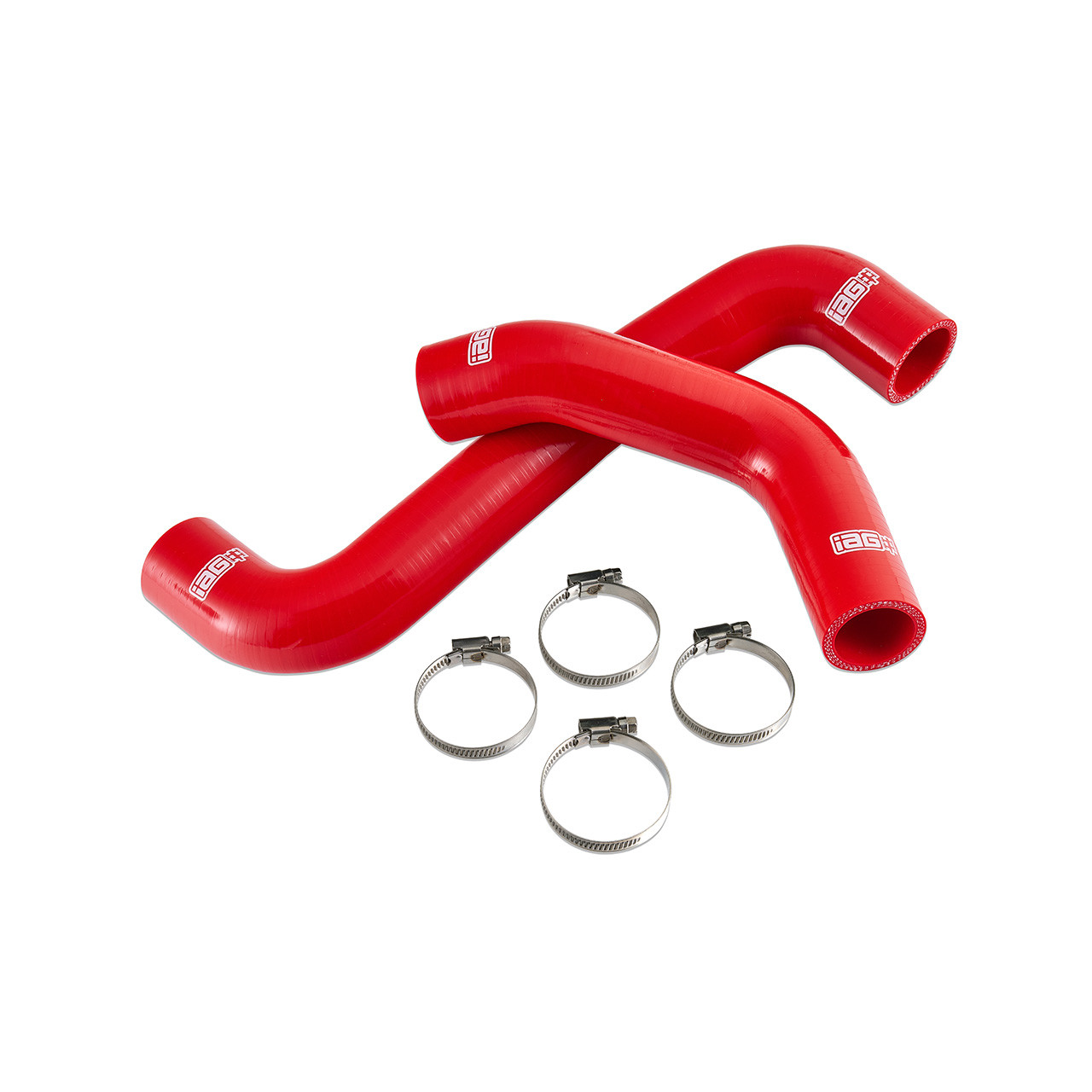 IAG Silicone Radiator Hose Kit for 2008-14 Subaru WRX, 08-21 STI  - Red IAG Silicone Radiator Hose Kit for 2008-14 Subaru WRX, 08-21 STI  - Red