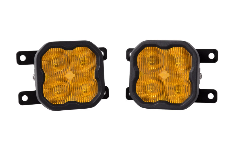 Diode Dynamics SS3 Max Type Fog Light Kit For 2019-22 Subaru Ascent - Yellow SAE Fog - DD6994