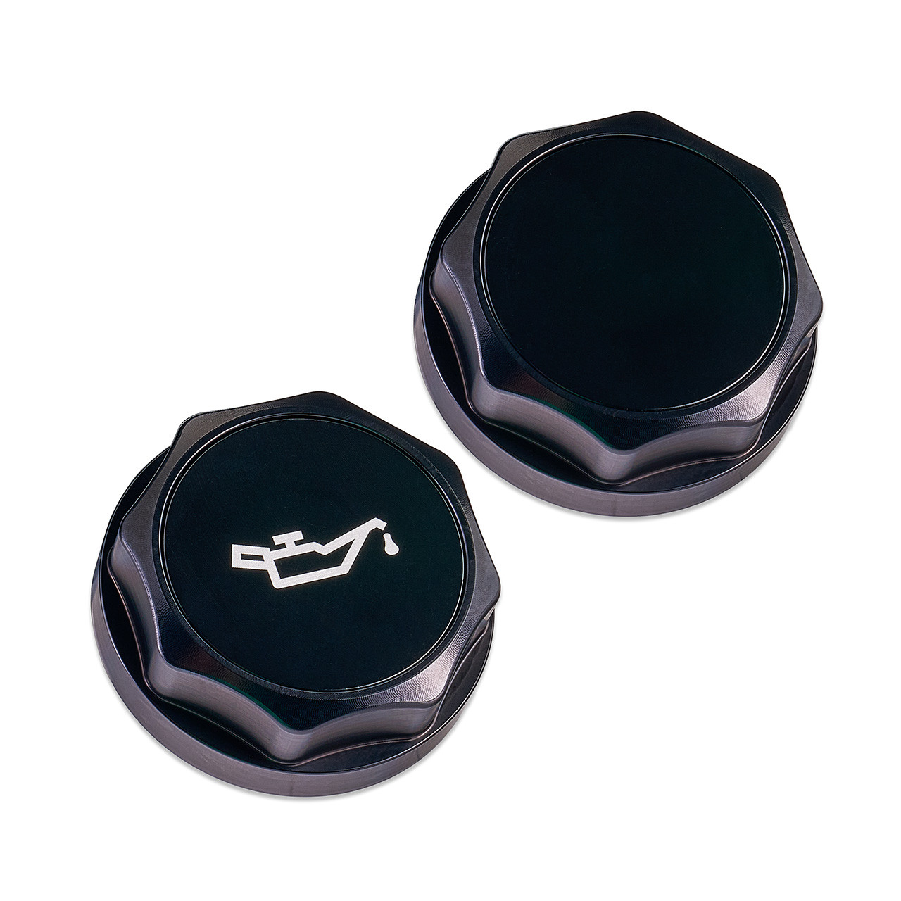 IAG Revolve Engine Oil Fill Cap w/ Anodized Color Accent - Cap Black