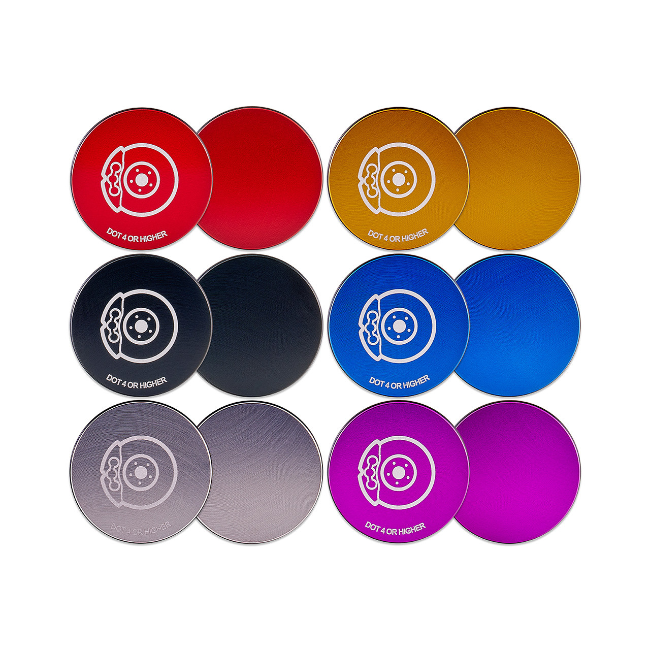 IAG Revolve Brake Fluid Reservoir Cap w/ Anodized Color Accent for