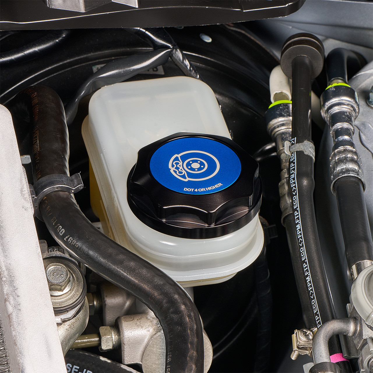 IAG Revolve Brake Fluid Reservoir Cap w/ Anodized Color Accent for