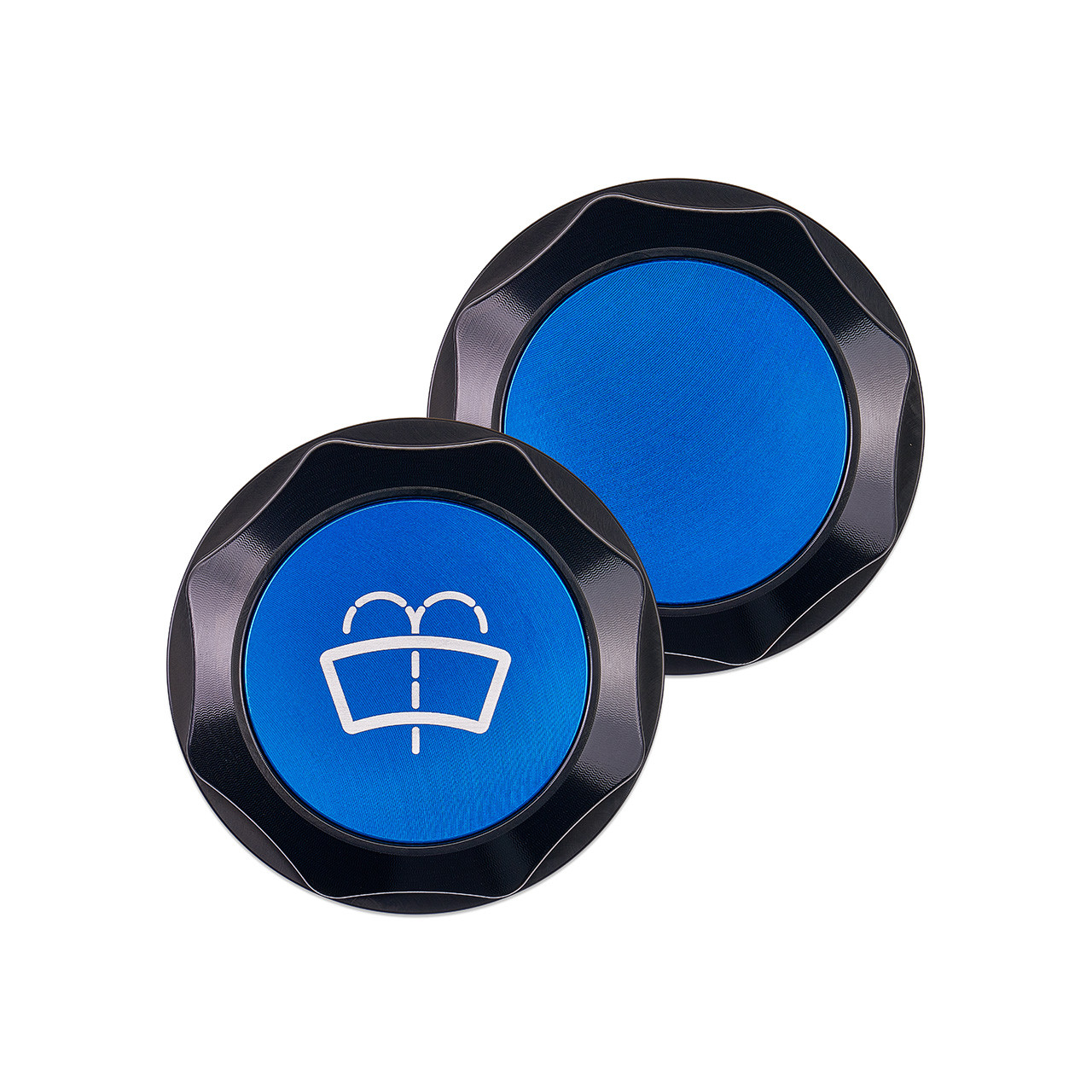 IAG Revolve Washer Fluid Reservoir Cap w/ Anodized Color Accent for 22-26 WRX, 13-26 BRZ - Blue