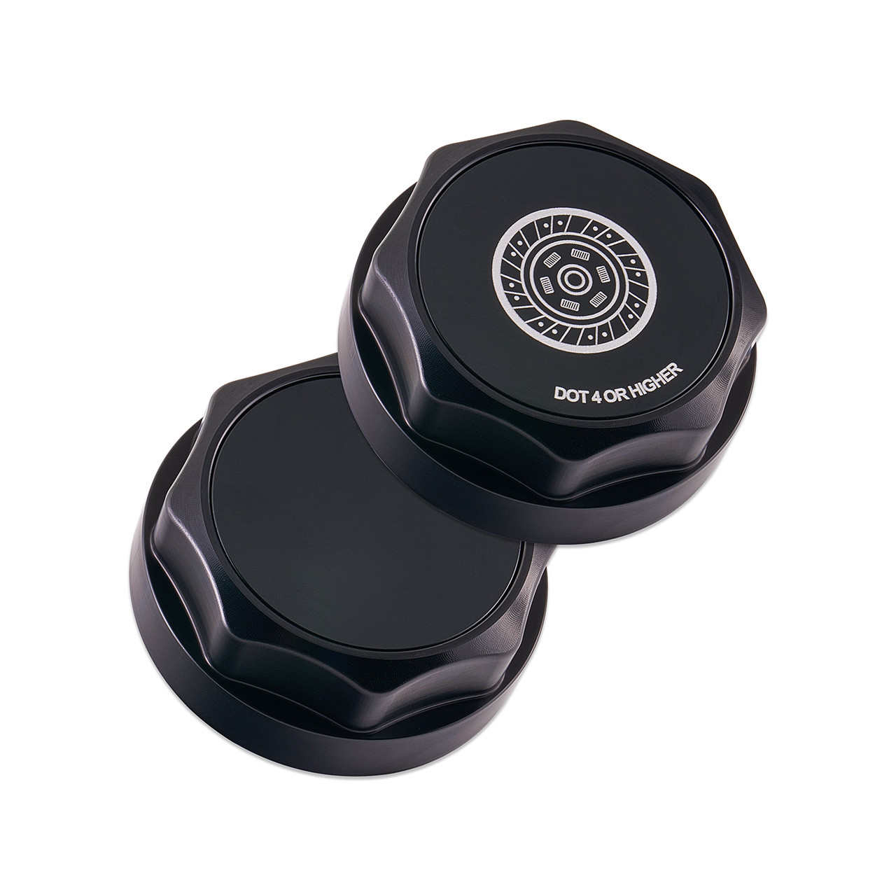 IAG Revolve Clutch Fluid Reservoir Cap w/ Anodized Color Accent for 13-26 BRZ - Black