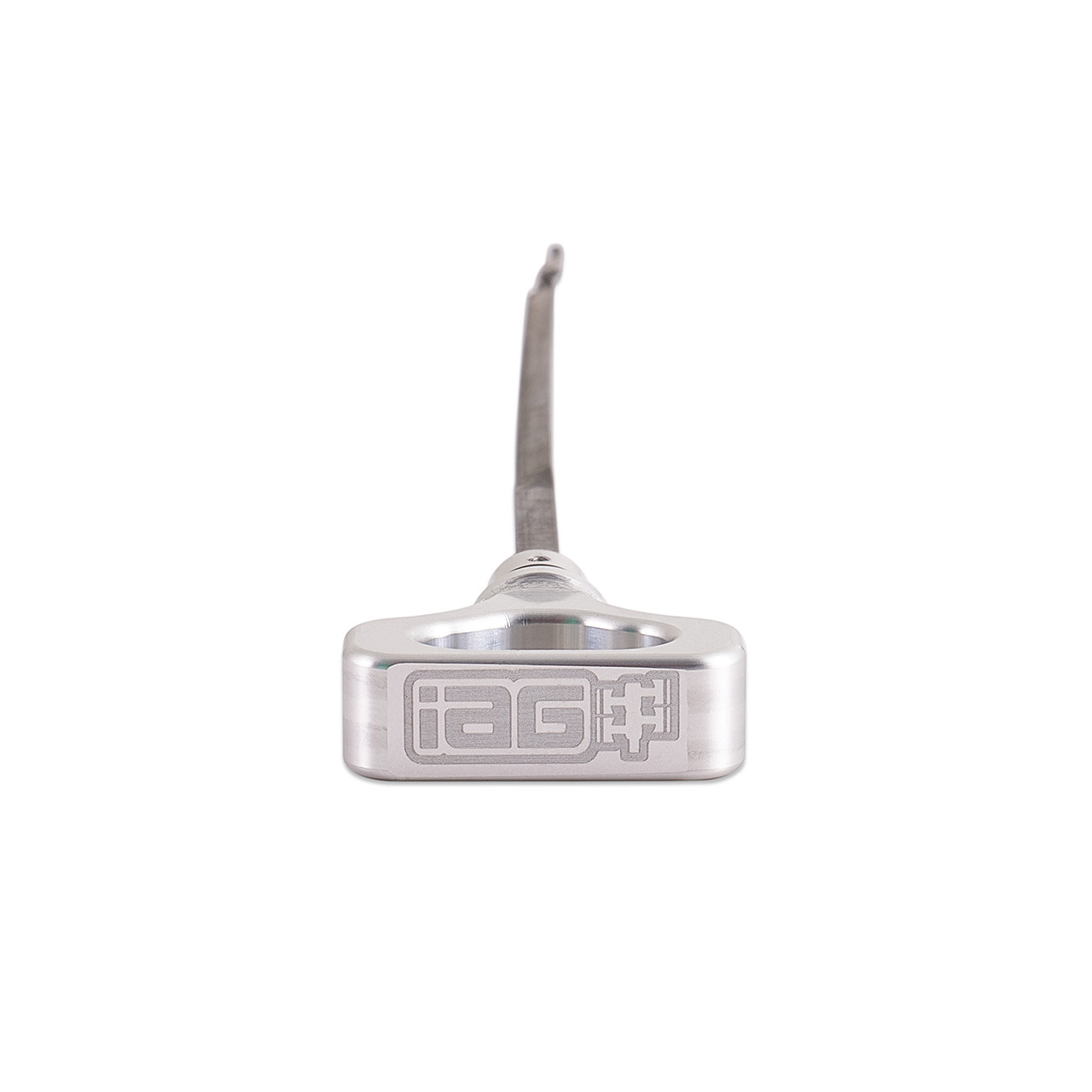 IAG Dipstick With Billet Anodized Handle For EJ 2.5L 2006-14 WRX, 04-21 STI, 06-09 LGT, 06-13 FXT - Silver 2