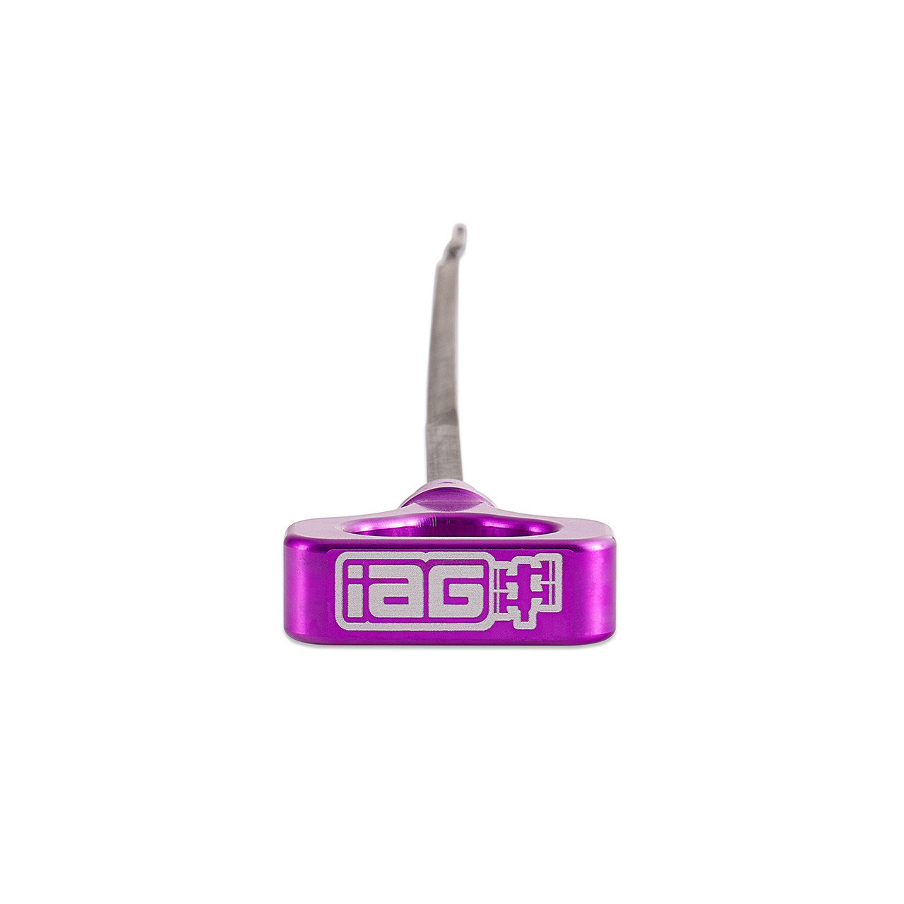 IAG Dipstick With Billet Anodized Handle For EJ 2.5L 2006-14 WRX, 04-21 STI, 06-09 LGT, 06-13 FXT - Purple 2