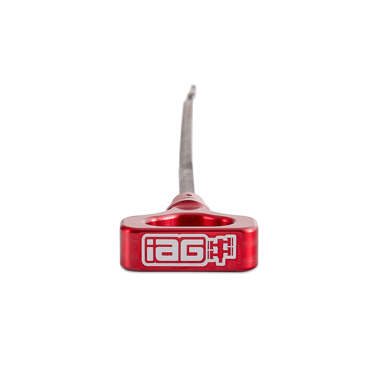 IAG Dipstick With Billet Anodized Handle For EJ 2.5L 2006-14 WRX, 04-21 STI, 06-09 LGT, 06-13 FXT - Red 2