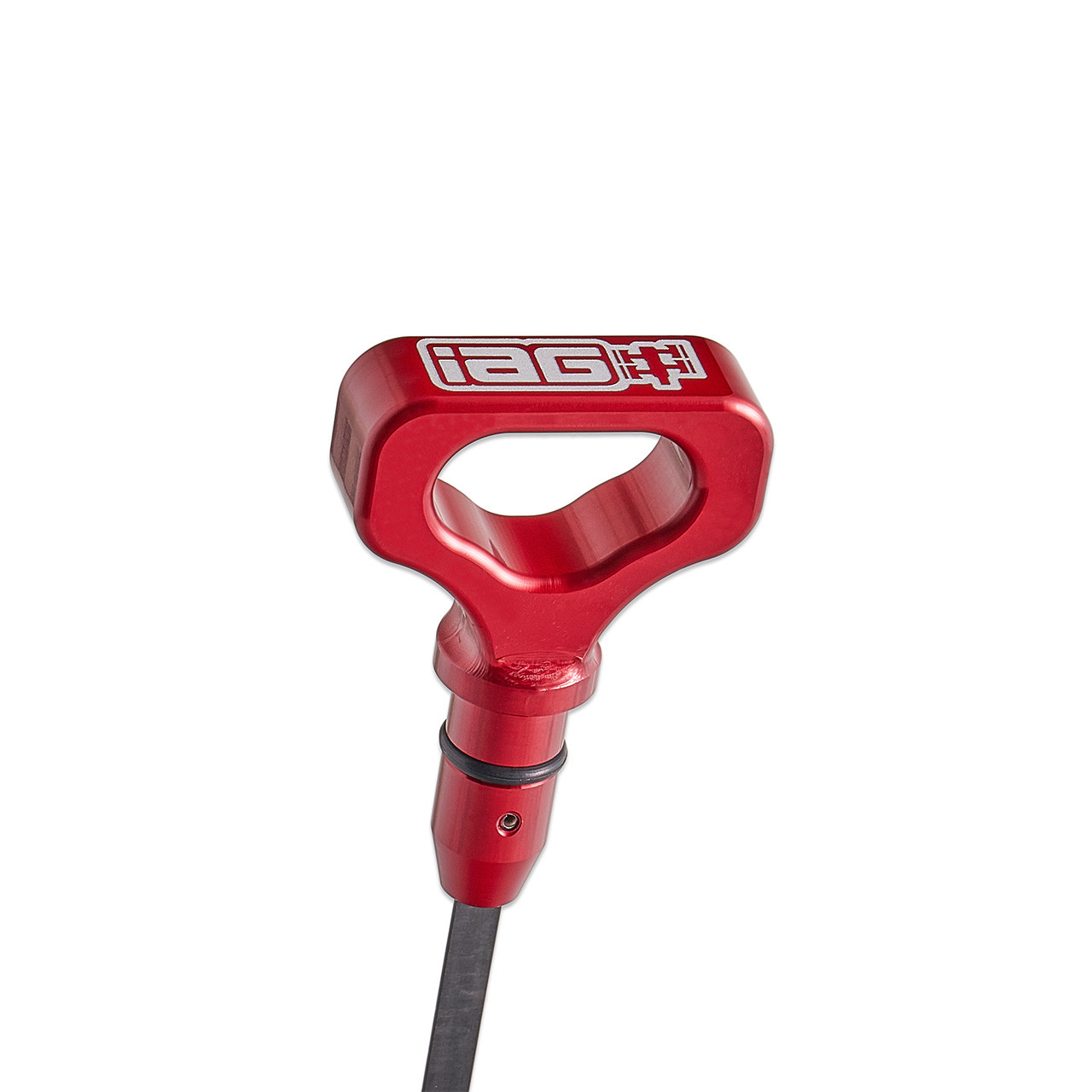 IAG Dipstick With Billet Anodized Handle For EJ 2.5L 2006-14 WRX, 04-21 STI, 06-09 LGT, 06-13 FXT - Red