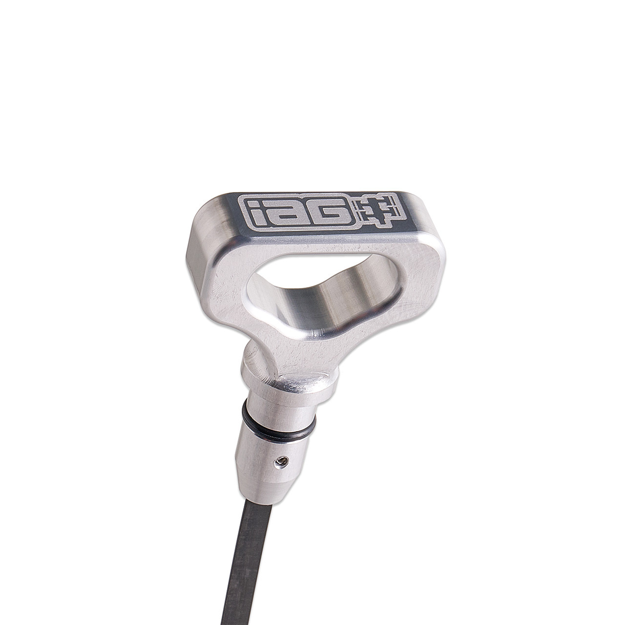 IAG Dipstick With Billet Anodized Handle For EJ 2.5L 2006-14 WRX, 04-21 STI, 06-09 LGT, 06-13 FXT - Silver