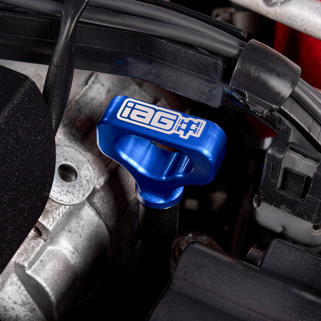 IAG Dipstick With Billet Anodized Handle For EJ 2.5L 2006-14 WRX, 04-21 STI, 06-09 LGT, 06-13 FXT - Installed 3