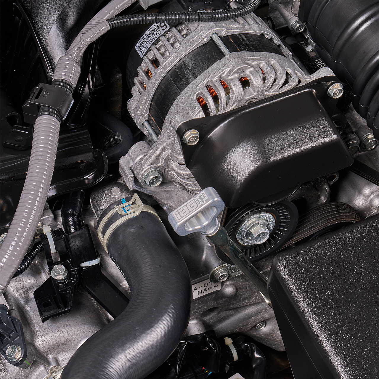 IAG Dipstick With Billet Anodized Handle For 2022+ BRZ 2.4L - Silver Installed