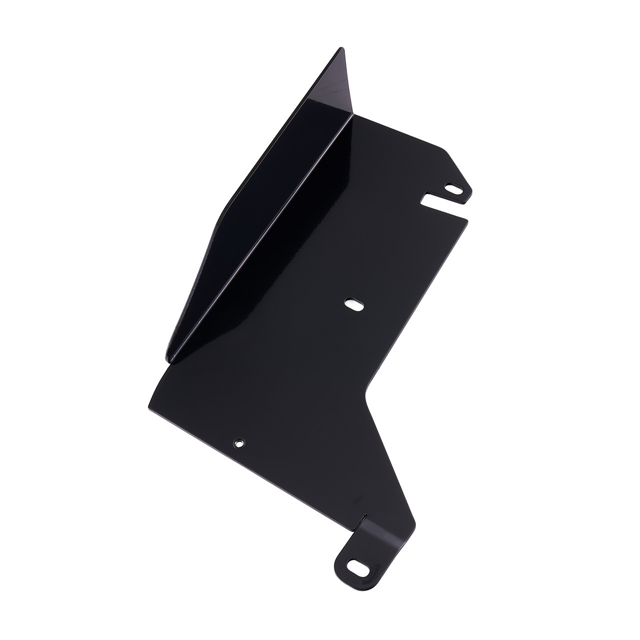 IAG Front Splitter with Bent Endplate Winglets For 2015-21 Subaru WRX & STI - Gloss Black Endplates Top 2