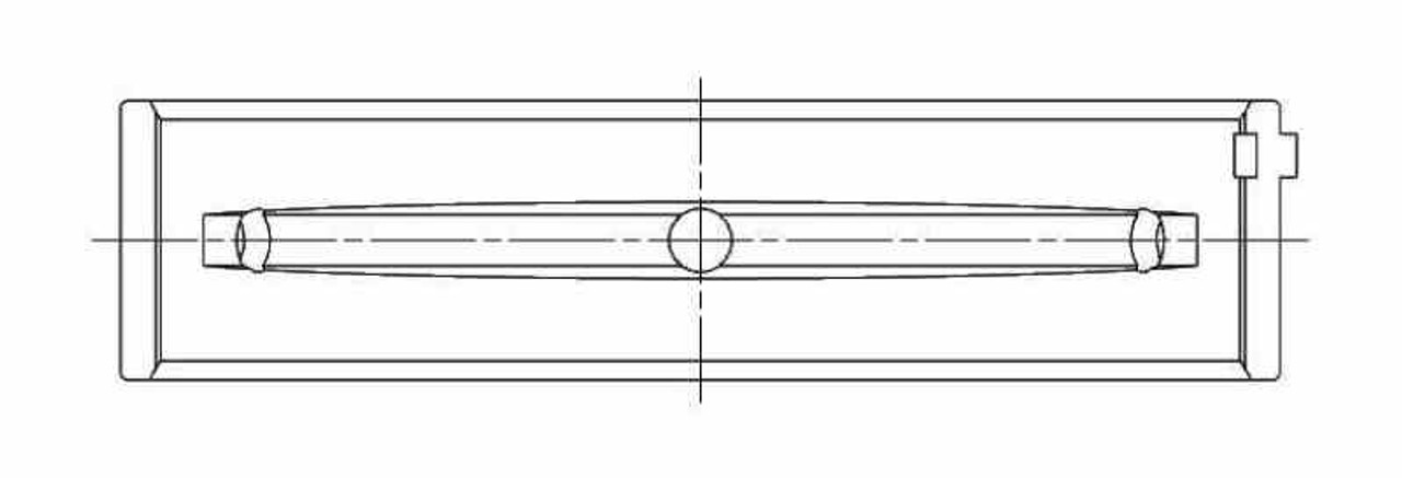 ACL Subaru FA20 Standard Size Main Bearing Set w/ +.002in OD - 5M8312HO/S2-STD -Technical Drawing 1