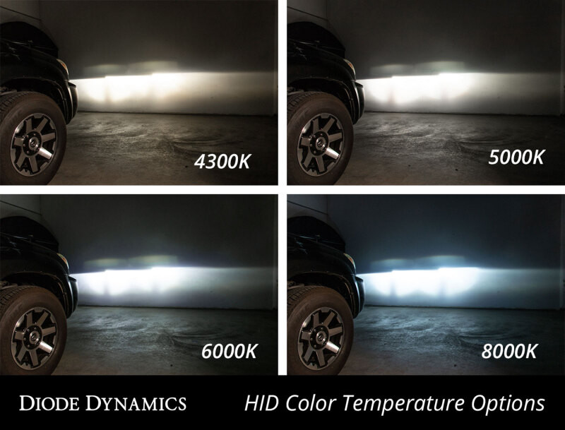 Diode Dynamics Replacement OEM HID Bulbs for 2015-19 Subaru Legacy - Pure White (Pair) - DD1048P - Light Comparison