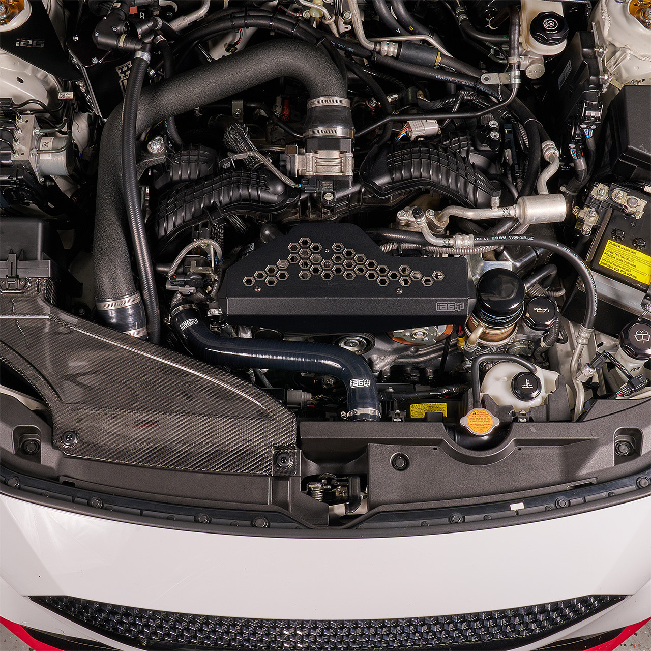 IAG Silicone Upper & Lower Radiator Hose Kit For 2022-26 WRX - Black Install 2
