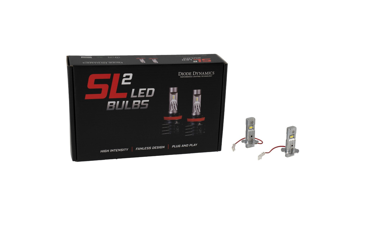 Diode Dynamics H3 Yellow SL2 LED Bulbs (pair) - DD0472P - Packaging