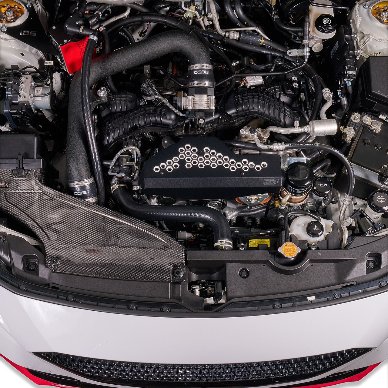 IAG Alternator Cover For 2022-26 WRX - Installed White