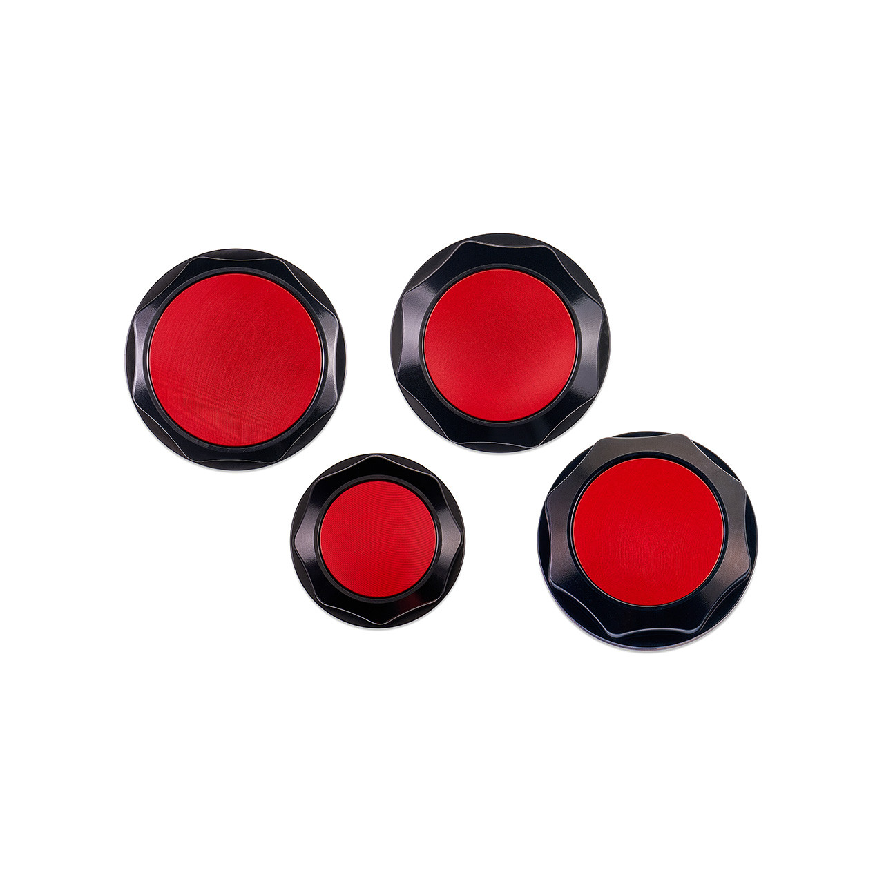 IAG Revolve Engine Bay Dress-Up Cap Kit for 22-24 WRX - Red Set Back