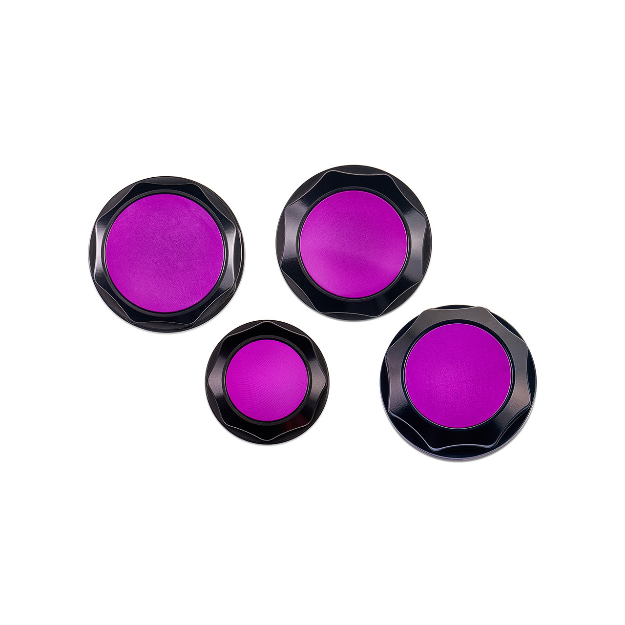IAG Revolve Engine Bay Dress-Up Cap Kit for 22-24 WRX - Purple Set Back