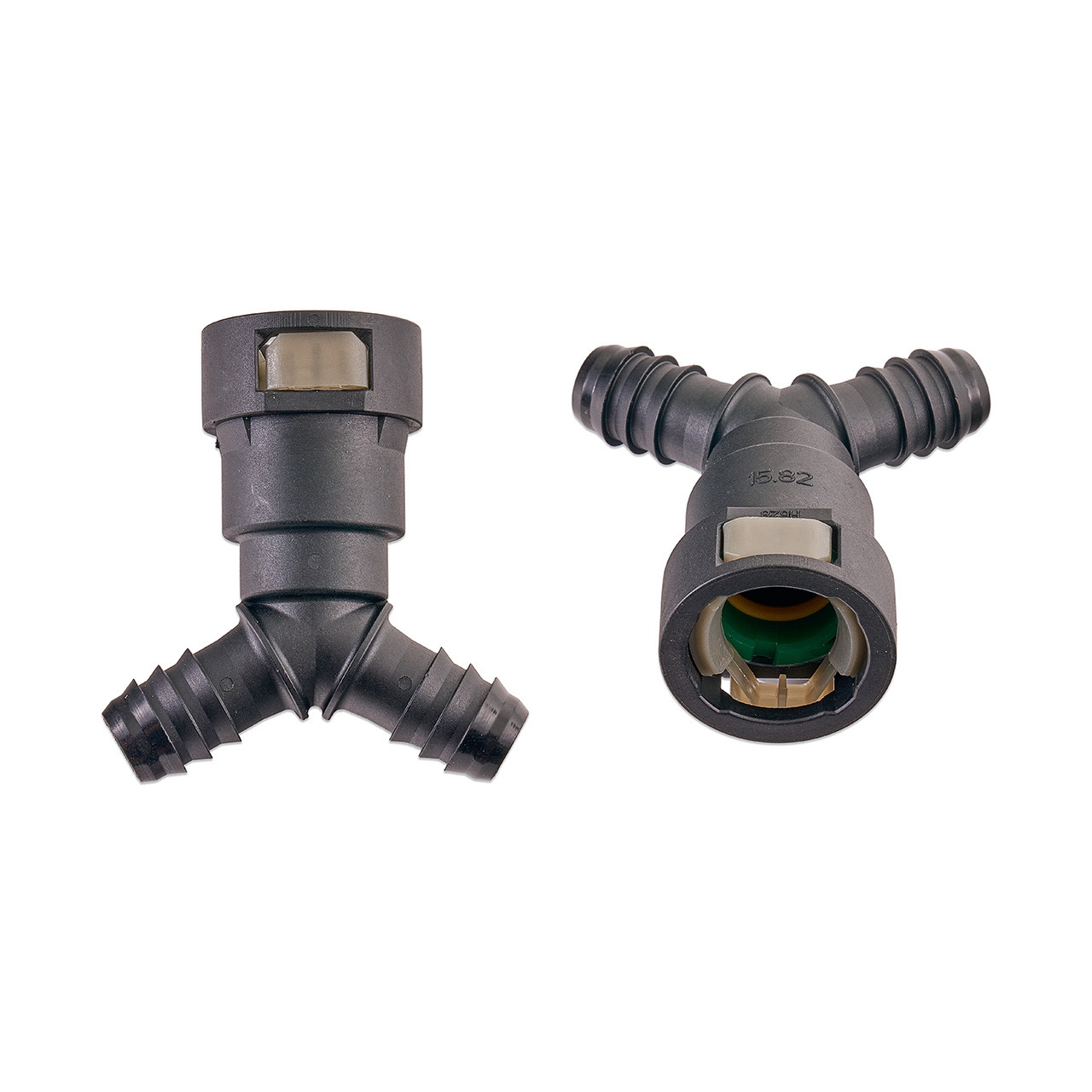 IAG 5/8" SAE Quick Connect Female to 2 x 1/2" Hose Barb Y Fitting