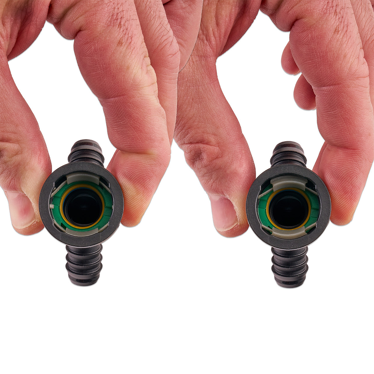 IAG 5/8" SAE Quick Connect Female to 2 x 1/2" Hose Barb Y Fitting
 - Function