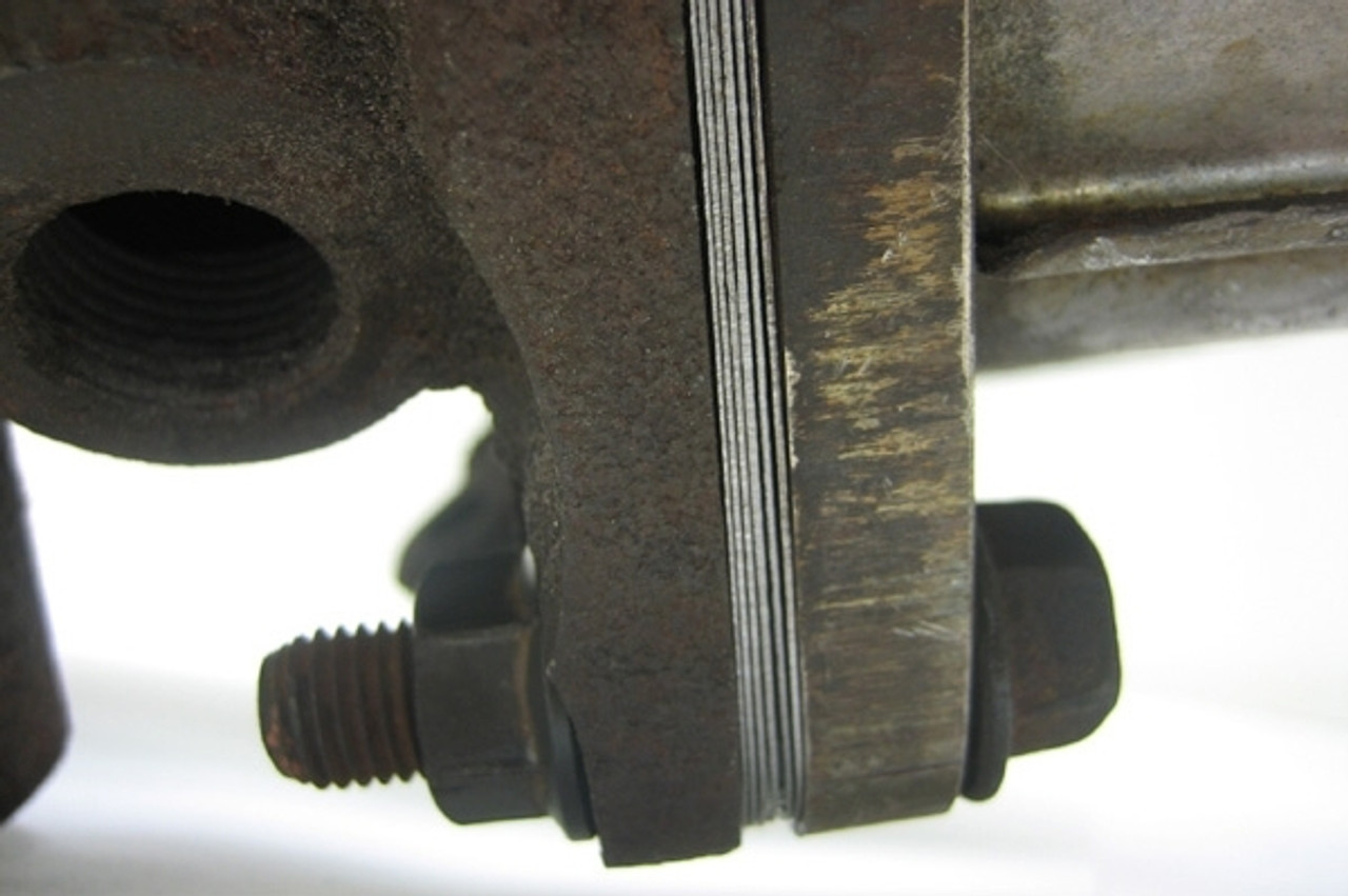GrimmSpeed 2X Thick Manifold To Uppipe Gasket 2 Bolt (OEM Part# 44022AA170) - Installed