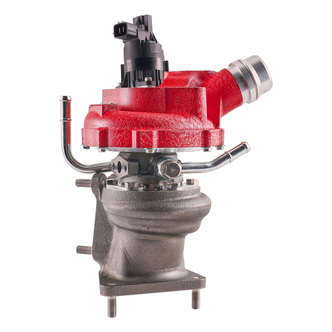 IAG 600 Ball Bearing Turbocharger with Wastegate for 2022+ Subaru WRX FA24F - Coolant Pipes Installed 2