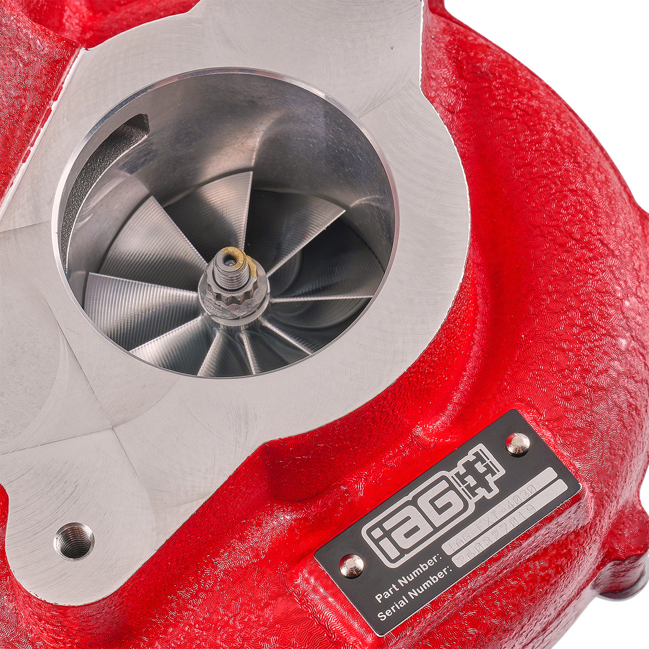 IAG 600 Ball Bearing Turbocharger with Wastegate for 2022+ Subaru WRX FA24F - Compressor Wheel Close-up
