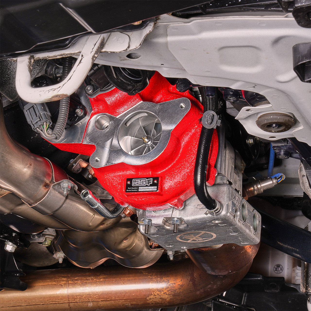 IAG 600 Ball Bearing Turbocharger with Wastegate for 2022+ Subaru WRX FA24F - Installed 2