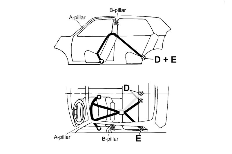 takata 3 point harness