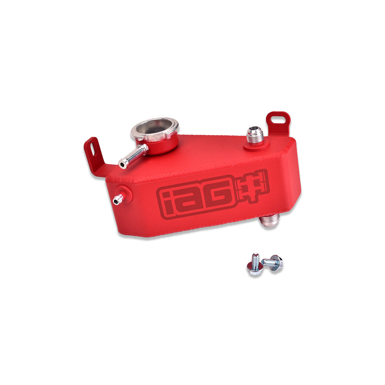 IAG Red Coolant Expansion Tank For 02-07 Subaru WRX, 04-07 STI