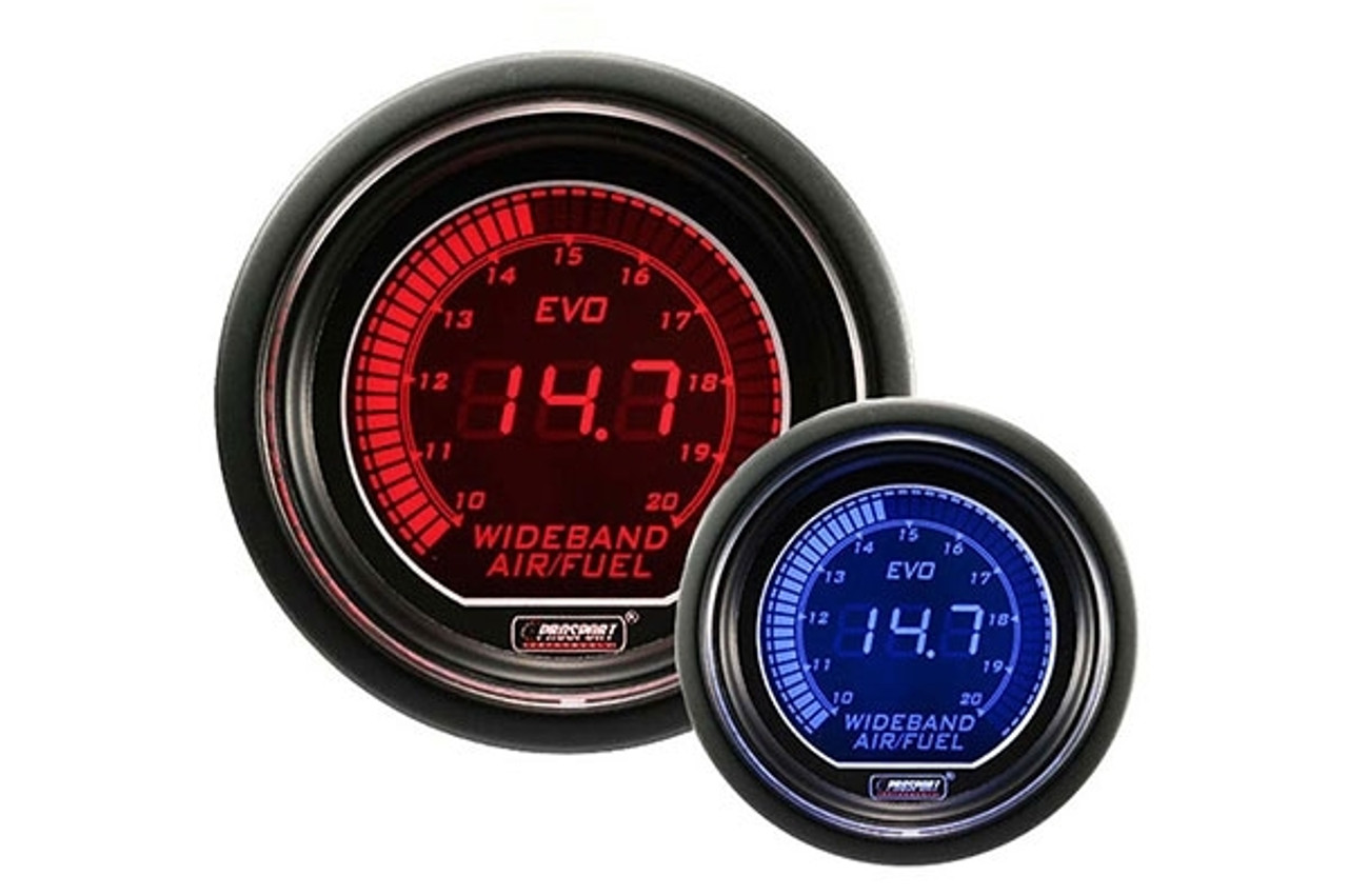 Prosport EVO Series 52mm Electrical Wideband Air Fuel Ratio Gauge (Red / Blue)