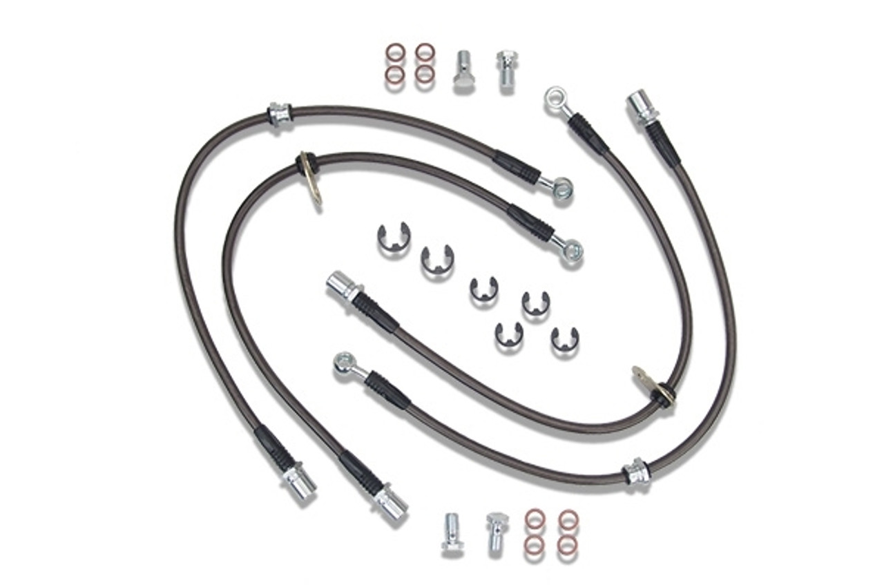 Techna-Fit Stainless Steel Braided Brake Line Kit For 2011-14