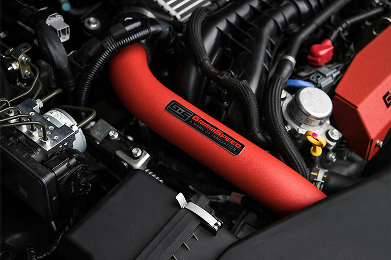 Grimmspeed 15+ Red TMIC piping installed