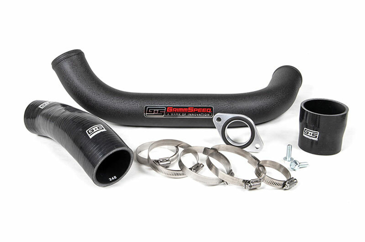 GrimmSpeed Black Charge Piping for 15+ WRX TMIC