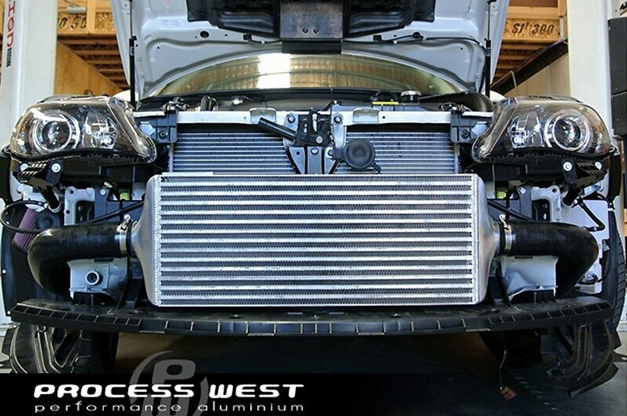 Process West Front Mount Intercooler Installed on 08-14 WRX