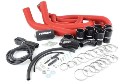 Perrin 02-07 WRX/STi FMIC Black Boost Tubes w/ Black Silicone