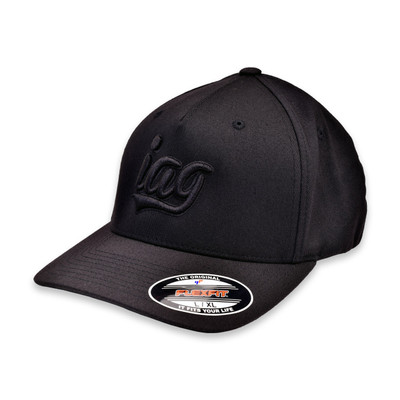 IAG Performance Flexfit Cap with Black Script Logo IAG Performance Flexfit Cap with Black Script Logo