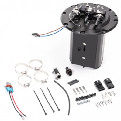 Radium Subaru Fuel Hanger For 2008-14 Subaru WRX, 08-21 STI, 08-14 FXT (Walbro GSS342 or AEM 50-1200) - Pumps Not Included - Layout