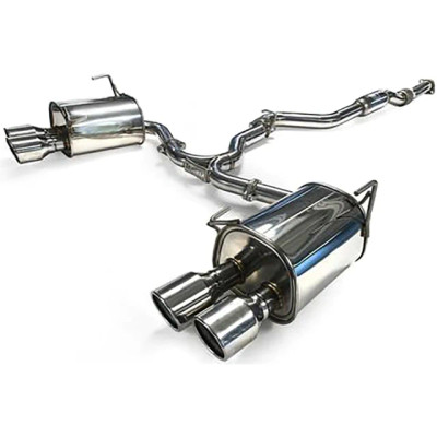 Invidia 15+ Subaru STI 4Dr Q300 Single Layer Stainless Steel Quad Tip Cat-Back Exhaust Invidia 15+ Subaru STI 4Dr Q300 Single Layer Stainless Steel Quad Tip Cat-Back Exhaust
