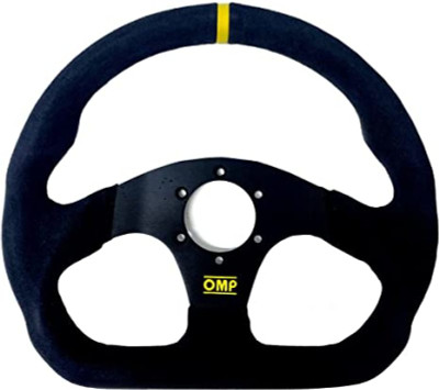 OMP Superquadro Steering Wheel - Small Spokes - Suede (Black) - OD0-1990-071