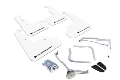 Rally Armor 15-21 Subaru WRX/STI (Sedan ONLY) White UR Mud Flap w/ Black Logo - MF32-UR-WH/BLK
