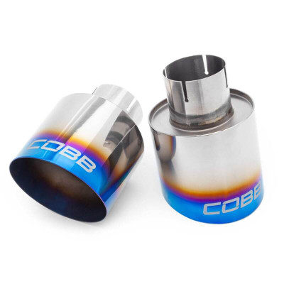 COBB Titanium Cat Back Exhaust for 13-24 Subaru BRZ, Toyota GT86/GR86, Scion FRS - Tips 1