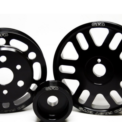 GFB 13 Subaru BRZ / 13 Scion FR-S 3 Pc L/W Pulley Kit (Inc Crank/Alternator/Water Pump Pulleys) - 2016 - Close Up