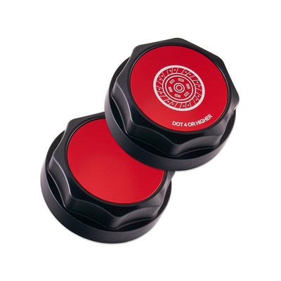 IAG Revolve Clutch Fluid Reservoir Cap w/ Anodized Color Accent for 13-24 BRZ - red