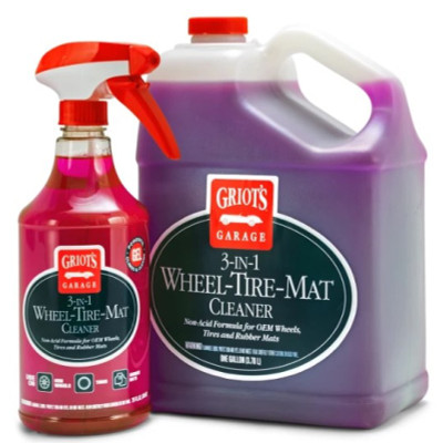 Griots Garage 3 In 1 Wheel Tire Mat Cleaner- 25 Ounces - Case of 12 - 10825