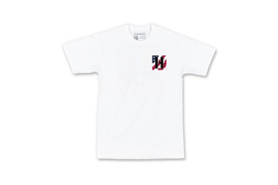Hoonigan ICON Kill All Tires SS Tee - White / Red White Blue Hoonigan ICON Kill All Tires SS Tee - White / Red White Blue