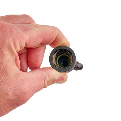 IAG 5/8" SAE Quick Connect Female to 3/8" Hose Barb Angled (135 / 45 degrees) - Function