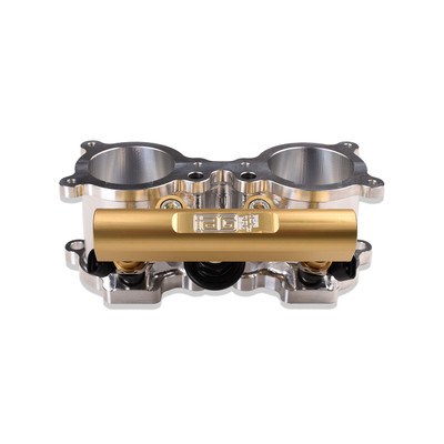 IAG V2 Top Feed Fuel Rails for 2002-14 Subaru WRX, 08-21 STI, 07-12 LGT, 06-13 FXT (Gold Finish) - Install 1