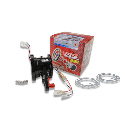 Works Bell Black Rapfix II Steering Wheel Quick Release Hub